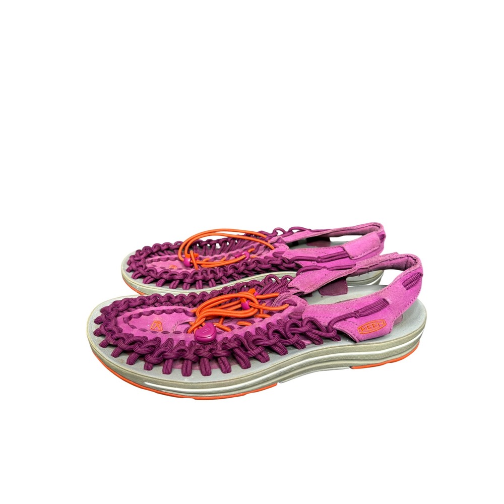 KEEN Uneek O2 Purple Orange Cord Sandal Sneakers Womens 10 1014969